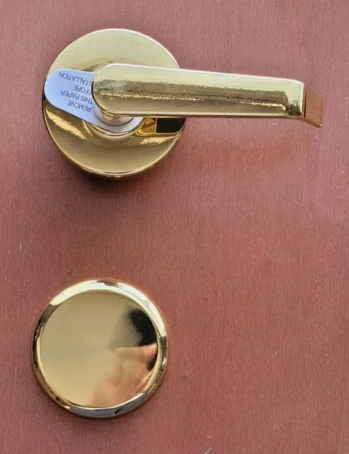 Imperial Commercial Single Side Passage Standard Duty Exit Door Lever Set Brass