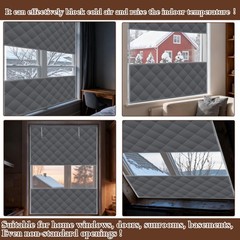 Visible Thermal Window Insulation Kit for Winter, Winterizing Insulated Window C