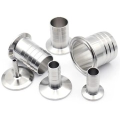 SS304 Tri Clamp Hose Barb OD8-25mm Sanitary Pipe Fitting Ferrule OD50.5-64mm