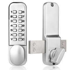 MUTEX Combination Door Lock MX250 Mechanical Keyless Surface Mount Deadbolt -…
