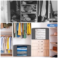 AIOR Storage Bags 90L Large Clothes Storage Bags 2 Pack Foldable Storage Orga…