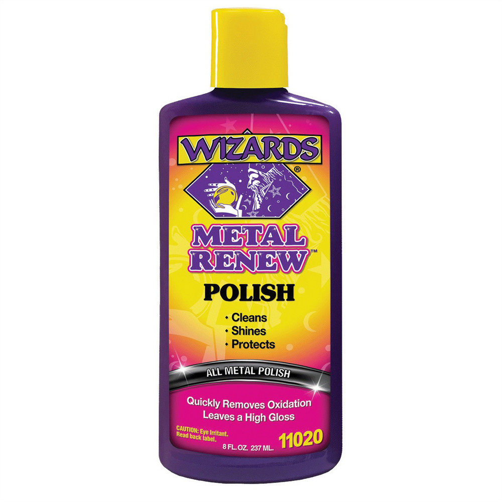 WIZ.11020 Wizards Products Metal Renew 11020 Polish, 8 oz Squeeze Bottle, Off-W