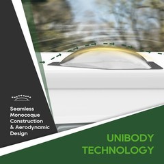 RVGUARD RV Skylight Replacement 11×24 Smoke For RV Camper Trailer UV Resistant