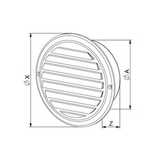 Stainless Steel Ventilation Grill With Socket Flange Air Supply Drain Valve CMN