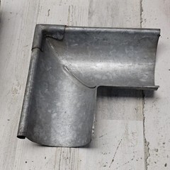 Half Round Outside Galvanize Gutter Corner Roof #6