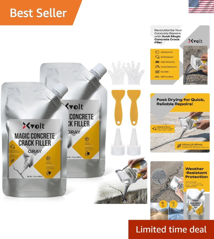Concrete Crack Filler – Self-Leveling Sealant for Cement Concrete Hole Slab R…