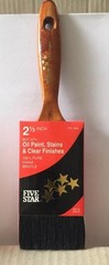 PAINT BRUSHES 12 PACK 21/2” 100% (BLACK CHINA) BRISTLE ALL PAINTS (OILS/STAINS)