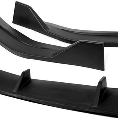 3pcs STP-Style Bumper Lip Spoiler for Elantra N-Line 2021-2023 Matt Black
