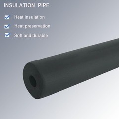 Pipe Insulation Foam Tube 1 inch,- 6FT 1″ Tubing for Indoor Black