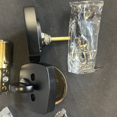 Kwikset Midtown Deadbolt Lock, Modern Exterior Keyed Front Entry Matte Black