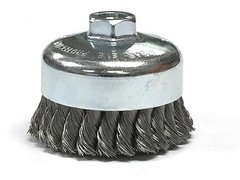 Twist Knot Wire Brush Cup Wheel Rust Removal Paint Stripping