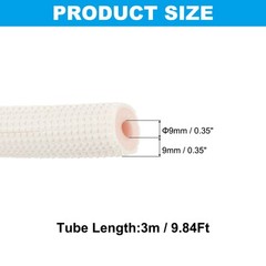 3/8″ Heater Pipe Insulation Foam Tube Heat Preservation Tubing, 9.84Ft