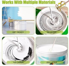 Paint Mixer for Drill – Drill Paint Mixer Works with Any Drill Bit – Rust-Pro…