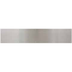 Hardware 6 In. x 30 In. Satin Nickel Aluminum Kickplate N270-314 Hardware