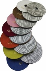 7 Step 7″ Wet Diamond Polishing Pads Abrasive Set, Great For Granite Traverti…