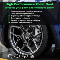 NADAMOO Aluminum Wheel Rim Paint Protective Clear Coat, Satin Finish, 2 Cans
