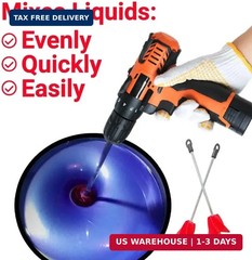 Paint Mixer Drill Attachment – Helix Mixer for 1 Gallon of Paint Epoxy, Resin, S