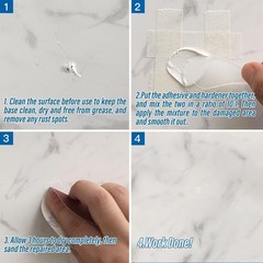 Quick-Drying Quartz Countertop Repair Kit for Chips & Scratches – Non-Toxic