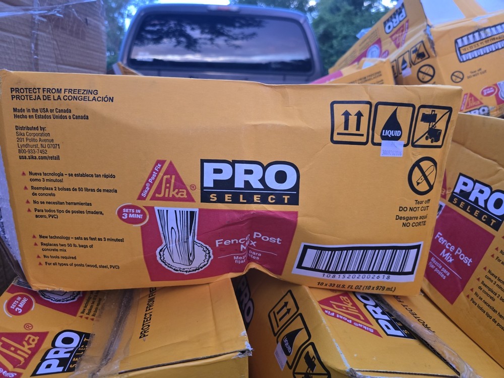 Lot of 7 Sika Pro Select Fence Post Backfill 33 oz.