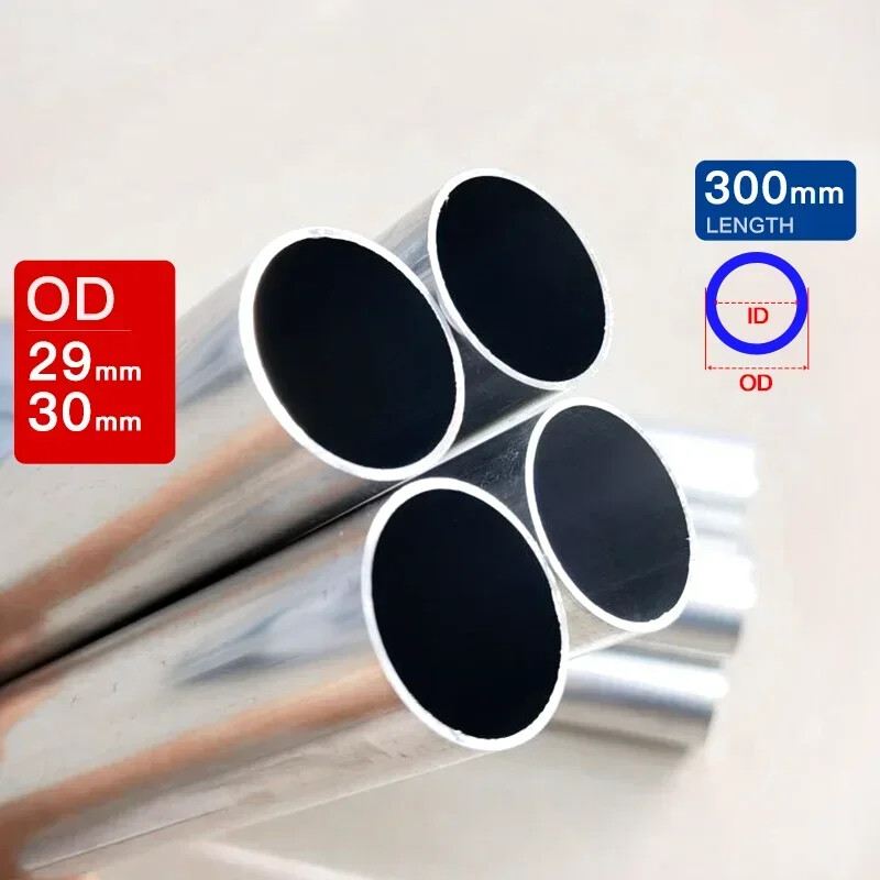 Aluminum Pipe Hollow Straight Round Outer Diameter 29 30mm Length 300 500mm Kit