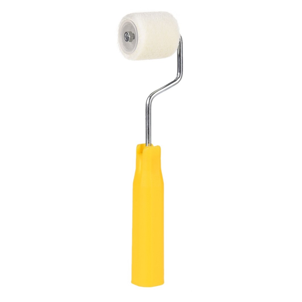 Wool Paint Roller Brush 3cm for Wall Painting Treatment with Plastic Handle