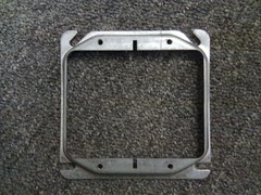 (50 pc) 4″ Square Electrical Box Cover Mud Ring Adapter, 2 Device, Raised 3/8″