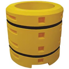 Sentry Cs2442-9R Column Protector, Yellow, 24Inw, Lldpe