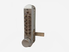 Mechanical Push Button Door Lock – No Batteries, Commercial Grade Surface-