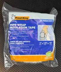 Frost King Pipe Wrap Insulation Foil & Foam Self Adhesive 2″ x 1/8″ 15ft #FV15H