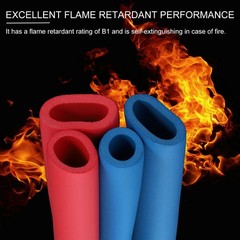 78.7″Length 0.98″ ID Pipe Insulation, 1 Pcs 20mm Thickness, Blue
