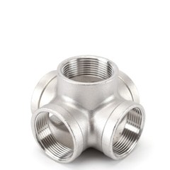 Stainless Steel Pipe Fitting Thread Stereo 5 Way Fitting Connector 1/4″ – 2″
