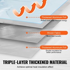 200SQFT (4FTS) Reflective Foil SAUNA Insulation Radiant Barrier (PURE ALUMINUM)