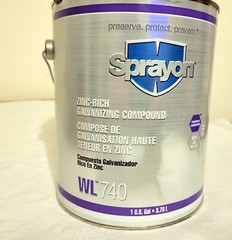 SPRAYON WL740 ZINC-RICH GALVANIZING COMPOUND U.S. GALLON WL-740