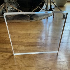 Bullet Proof Ballistic Acrylic 14″ x 13″ x 1 3/8″ Bulletproof Glass Preowned