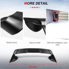 Black ABS Rear Trunk Spoiler Wing for Mitsubishi Lancer 2008-2017