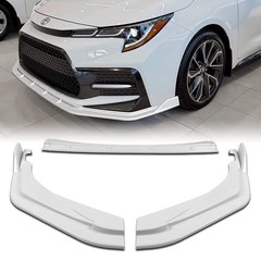 3Pcs Front Bumper Lip Kit for 2020-2025 Corolla XSE SE White