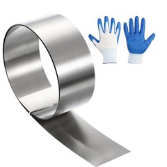 2in x 3.3ft Stainless Steel Flashing Roll, 0.1mm Metal Roof Panels