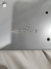 LCN 4040XP-18PA AL Drop Plate,Silver,Alum,12-1/4 in. L