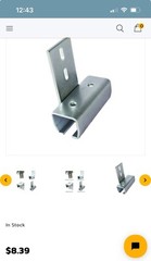 Lot Of 5 Akon Curtain Track Wall Mount Hanger