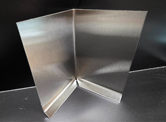 Stainless Steel 304#4 Cove Base Sanitary Inside Corner 20 Gauge 4.75″ x 3″ x 3″