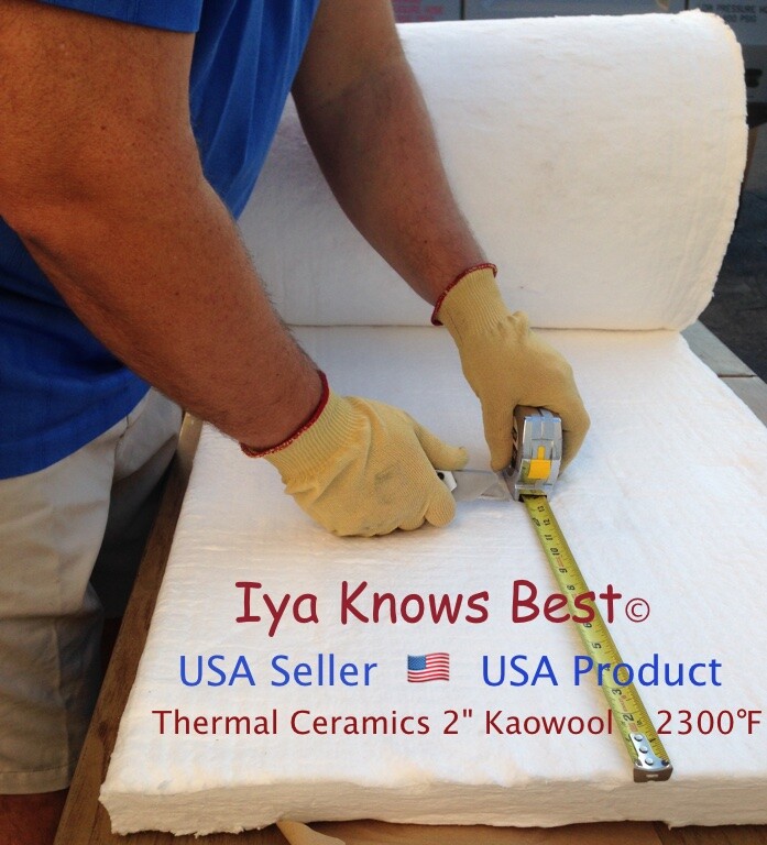 2″ Kaowool STRIPS 2″ x 24″ Ceramic Fiber Blanket 8# Thermal Ceramics 2300F
