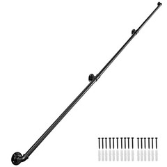 Hand Rails Inside Stairs 10FT, Hand Railings for Stairs Iron Balusters