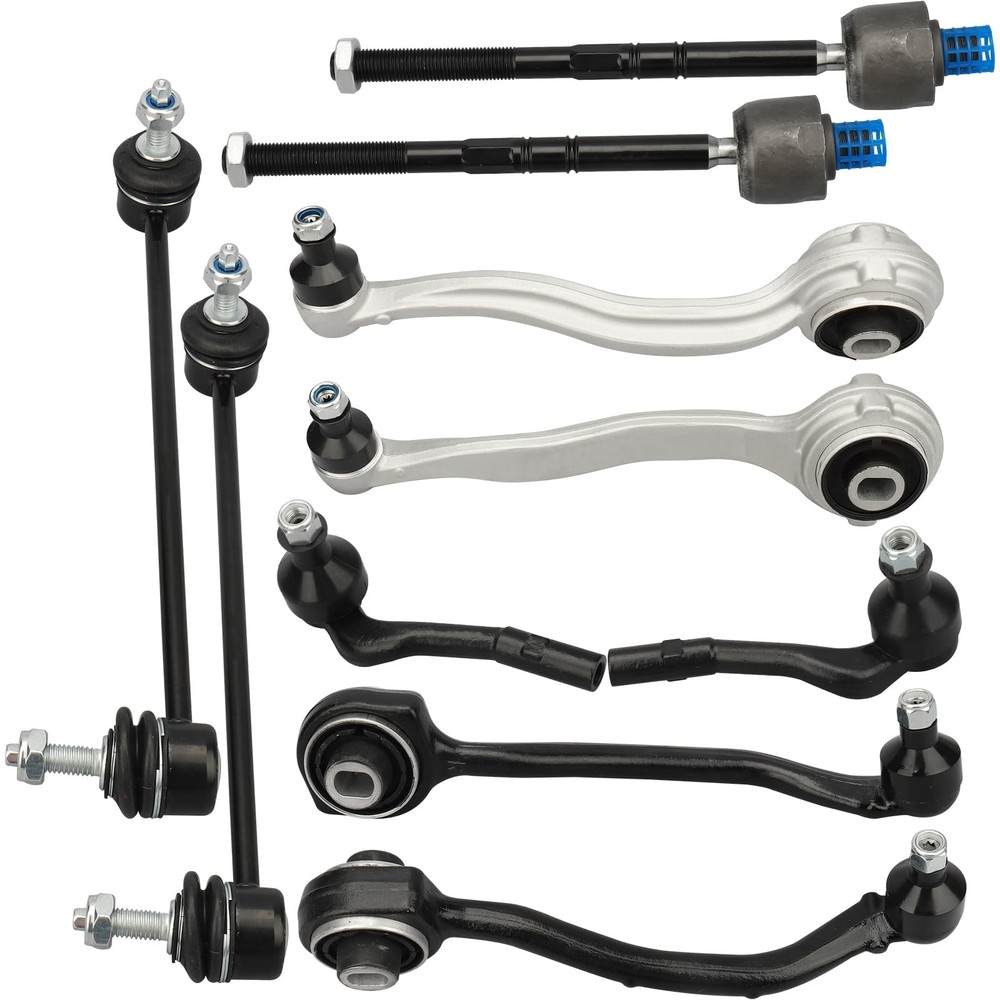 10Pcs Suspension Kit Control Arm Sway Bar Tie Rod for Mercedes C230 C320 CLK500