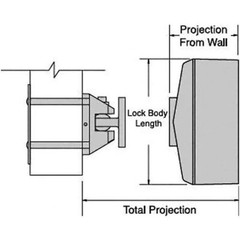 Kidde 1505-AQN5 Flush Wall Mounted Electromagnetic Door Holder