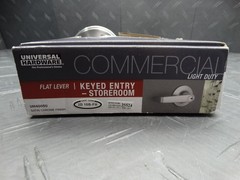 Universal Hardware Light Duty Commercial Storeroom Lever Satin Chrome Finish
