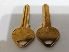 4-PACK US Lock Russwin RU46 Blank Keys US21RU46