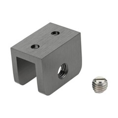 4Pcs Glass Clamps with Stainless Steel Screws Matte Black for 10mm-12mm Glass
