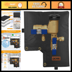Insulated Backflow Preventer Cover for Winter Freeze Protection – 13″W x 12″H Wa