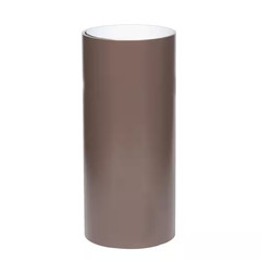 24 In. X 50 Ft. Royal Brown over White Aluminum Trim Coil