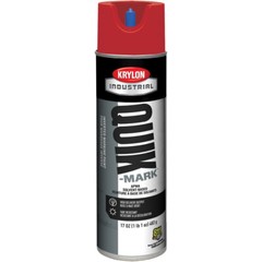 Krylon A03611007 Quik-Mark 17 oz Solvent Base APWA Red Marking Paint, Case of 12